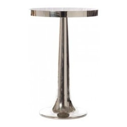 Trumpet Table Nickel | Pulp Home - Side Tables And End Tables