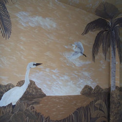 Pool Mural and Enclosure - Outdoor Decor