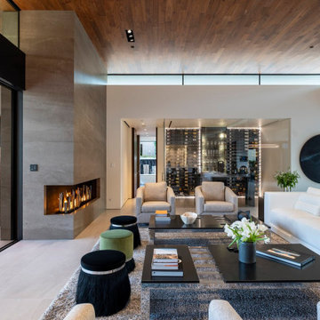 Bighorn Palm Desert luxury modern home living room interior design