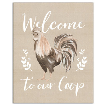 Welcome to our Coop 16x20 Canvas Wall Art