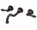 Elegant Spout Wall Mount Vessel/Lavatory Faucet, Lever handles