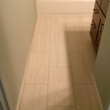 BATHROOM - 12" x 24" Vertical Offset with Glass Accent