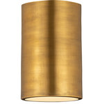 Z-Lite - Harley 1 Light Flush Mount, Rubbed Brass - This 1 light Flush Mount from the Harley collection by Z-Lite will enhance your home with a perfect mix of form and function. The features include a Rubbed Brass finish applied by experts.