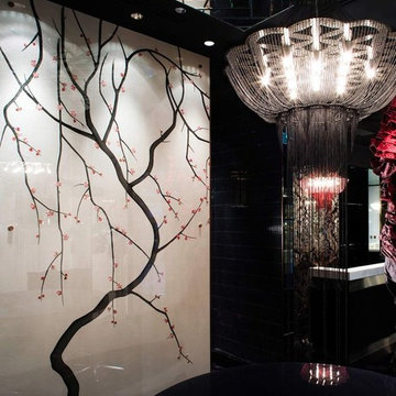 Oriental silk wallpaper in China-Details