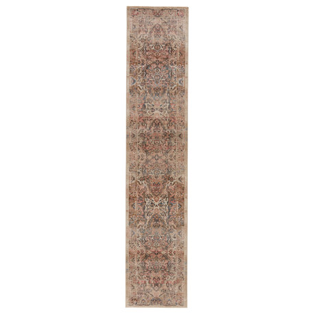 Vibe by Jaipur Living Ginia Medallion Blush/ Beige Runner Rug (2'6"X12')