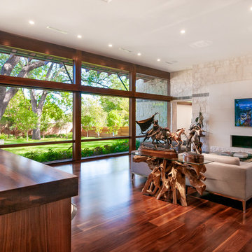 Modern Fort Worth Motorized Shades