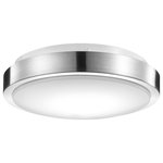 Globe Electric - Wi-Fi Smart 11" Brushed Nickel Flush Mount Ceiling Light-No Hub Needed-16 Watts - From sunrise to sunset, Globe Electric has you covered with smart lighting options. Simply install your flush mount as you would any other ceiling light, pair it with the GLOBE SUITE™ App and you're ready to go. Designed and manufactured to perfection, small details were added to create a sleek and dynamic look that adds a modern element to any room. The brushed nickel finish complements all décor stylings while letting you create the perfect lighting atmosphere for any situation. Build the perfect lighting ambiance for your next party. Make sure your lights come on when you arrive home. Choose the perfect lighting temperature for different times of the day or simply make sure your lights turn on and off at the same time every day to conserve energy. The choice is yours and the options are plentiful. Home automation has never been so easy.