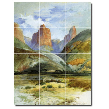 Thomas Moran Landscapes Painting Ceramic Tile Mural #539, 18"x24"