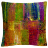 Michelle Calkins 'Color Abstract' Decorative Throw Pillow
