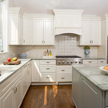 Fairfax Station Elegant Off-White Kitchen