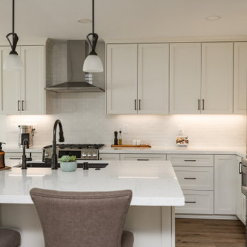 Warm-Toned Elegance - Contemporary Kitchen