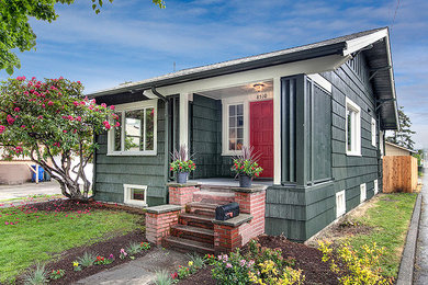 Eclectic home design photo in Seattle