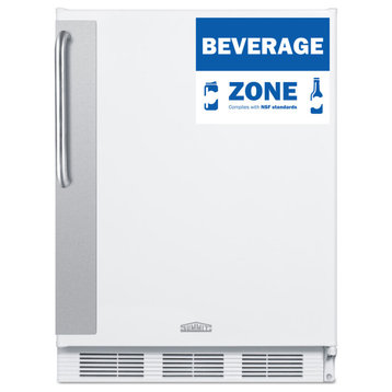 Summit FF67BZADA 24"W 5.5 Cu. Ft. Capacity Commercial Bar Cooler - White