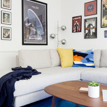 Living room gallery wall