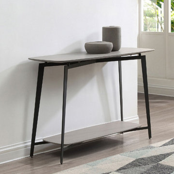 Mavis grey oak modern console table!