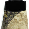 Gold Capiz Shell and Vervain Inlay Resin Drop Vase, 22.5"