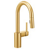 Moen Align Brushed Gold One-Handle Pulldown Bar Faucet