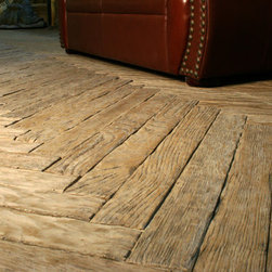 Faux Wood Flooring made from Concrete Tiles - Products