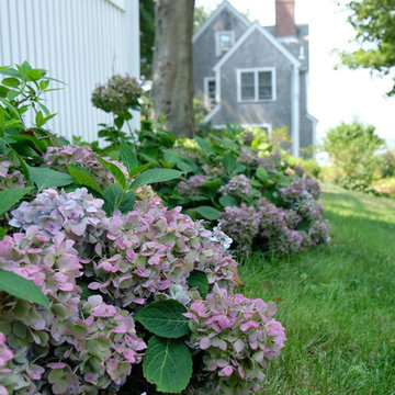 Rustic Peastone Patio & Garden - World's End, Hingham
