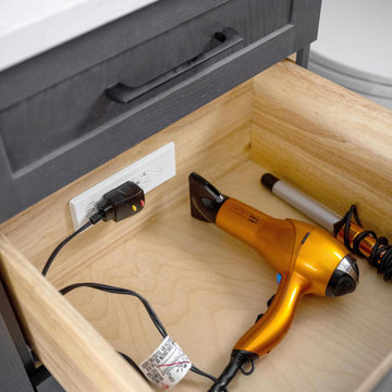 Bathroom Vanity In-Drawer Outlets