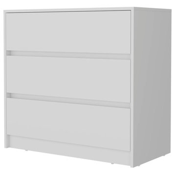 Avra 3-Drawer Dresser, White