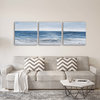 "Calm Waves" Hand Painted Canvas Art, 60"x20"