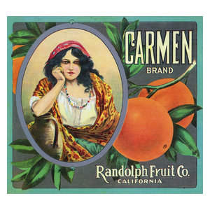 Anaheim, California, Carnival Brand Citrus Label" Print ...