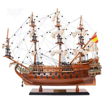 San Felipe Small With Display Case Museum-quality Fully Assembled Model Ship