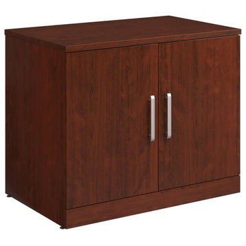 Sauder Affirm Engineered Wood Storage Cabinet With Doors in Classic Cherry
