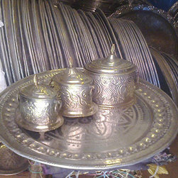 moroccan german silver boxes - Serveware