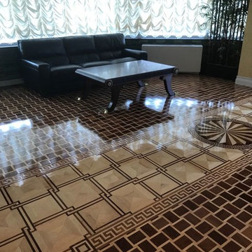 #Medallion, #Parquet & #Border hand assembled by highly skilled artisans