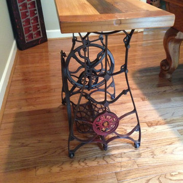 Treadle Sewing Table With Cedar Top