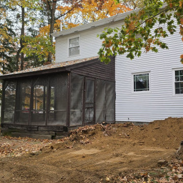 Deck Construction Screened Enclosure Colonie, NY Elevated