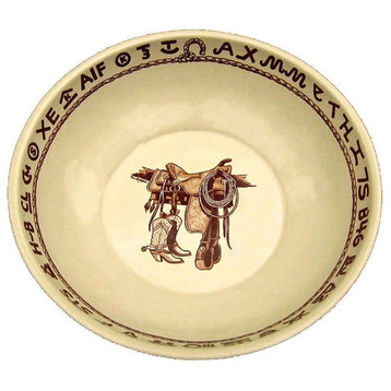 Boots and Brands Western Serving Bowl
