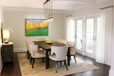 Example of an eclectic dining room design in Philadelphia