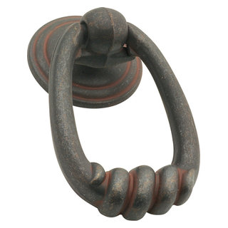 Belwith Hickory 2-3/16  Manchester Rustic Iron Ring Cabinet Pull P2014-RI  - Rustic - Cabinet And Drawer Handle Pulls - by Grandview Builder, Inc.