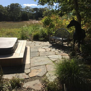 Irregular Bluestone Patio, After