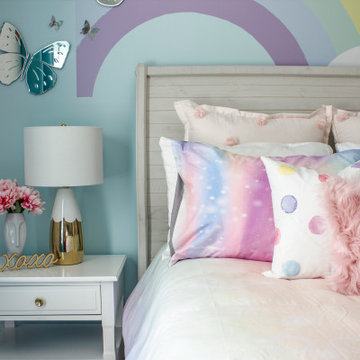Little Girls Rainbow Bedroom