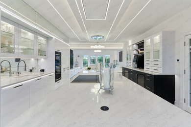 Medium sized contemporary kitchen in Other.