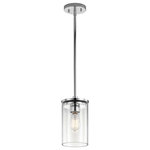 Kichler Lighting - Kichler Lighting 43996CH Crosby - One Light Mini Pendant - Canopy Included: TRUE Shade Included: TRUE Canopy Diameter: 5.00* Number of Bulbs: 1*Wattage: 100W* BulbType: A19 Medium Base* Bulb Included: No