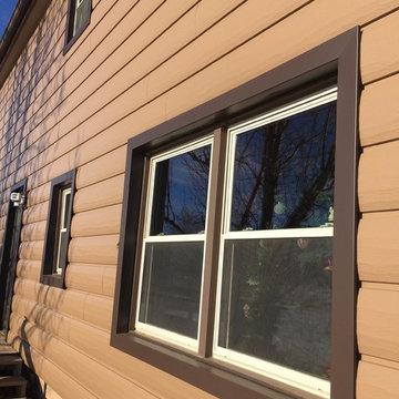 Steel Log Siding installed in Berthoud, CO