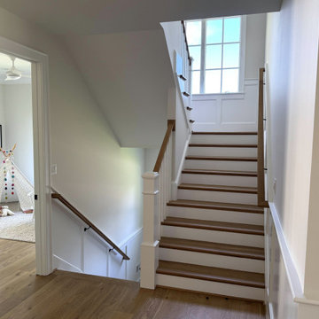 Project #141 | Timeless Switchback Staircase with Traditional Box Newels
