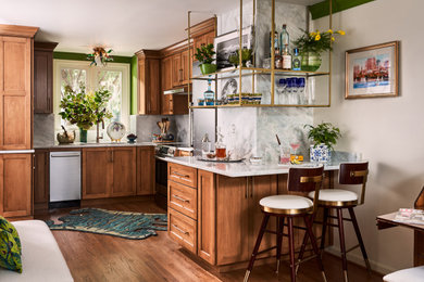 Inspiration for an eclectic home bar remodel in DC Metro