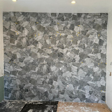 Modern Tile Flooring & Feature Wall Installation