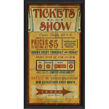 Tickets for the Show Framed Artwork