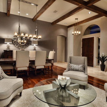 Entry Chandelier matches but hung on angle for interest