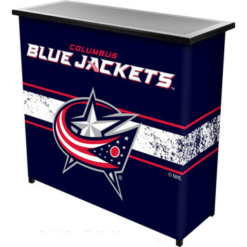 NHL Portable Bar With Case, Columbus Blue Jackets