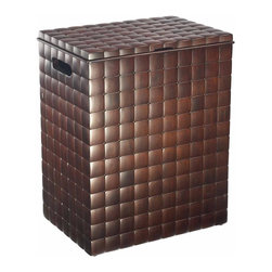 Barclay Hamper w/ Lid, Mahogany - Hampers