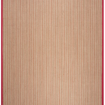 Safavieh Natural Fiber Collection Nf132b Brown / Red Rug