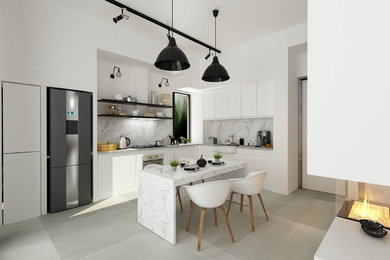 Example of a kitchen design in Other